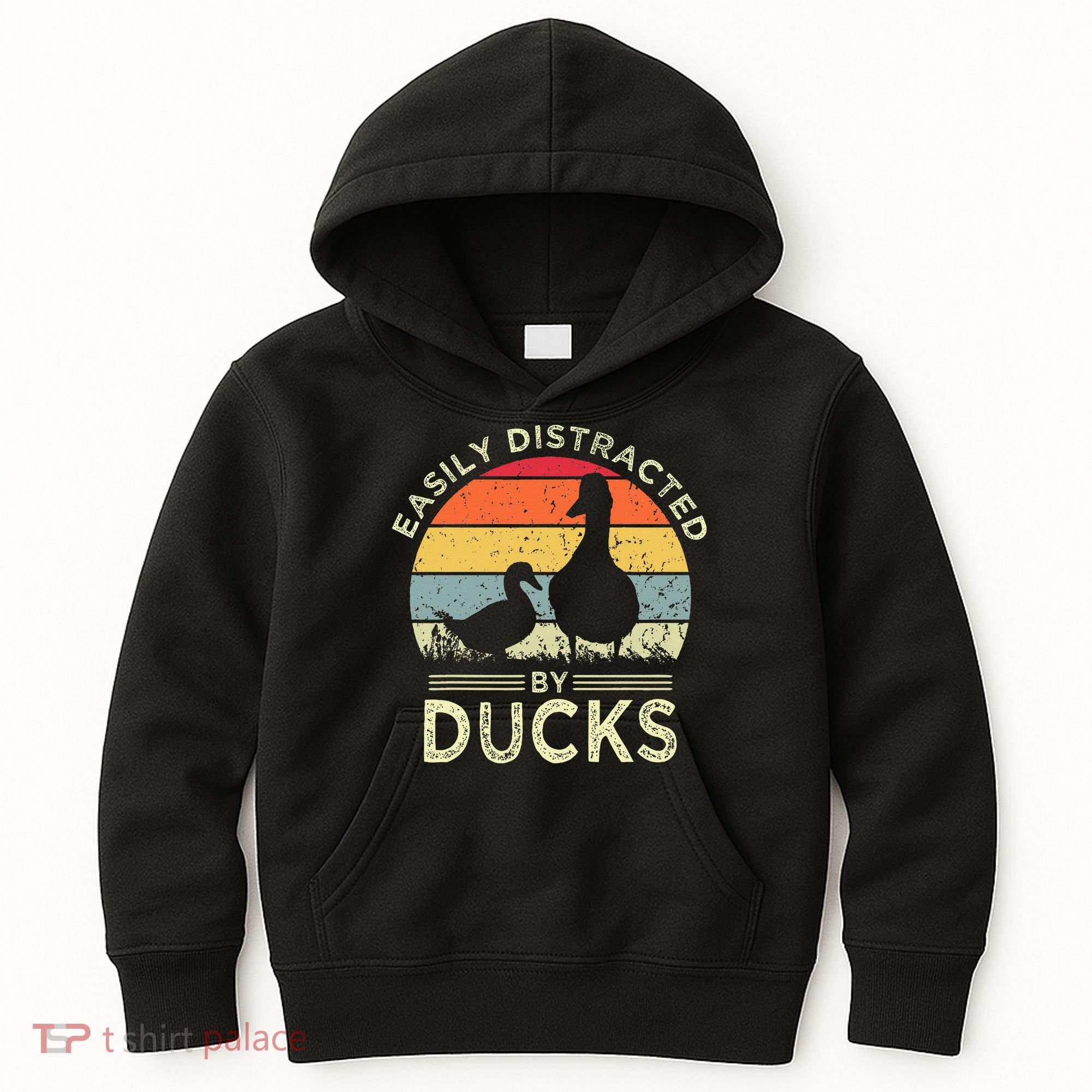 Easily Distracted By Ducks Kids Hoodie