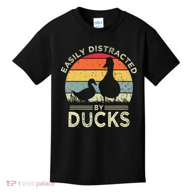 Easily Distracted By Ducks Kids T-Shirt