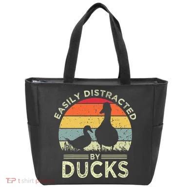 Easily Distracted By Ducks Tote Bag