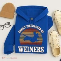 Easily Distracted By Weiners Dachshund Lovers Wiener Lovers Cool Gift Hoodie thumb 4