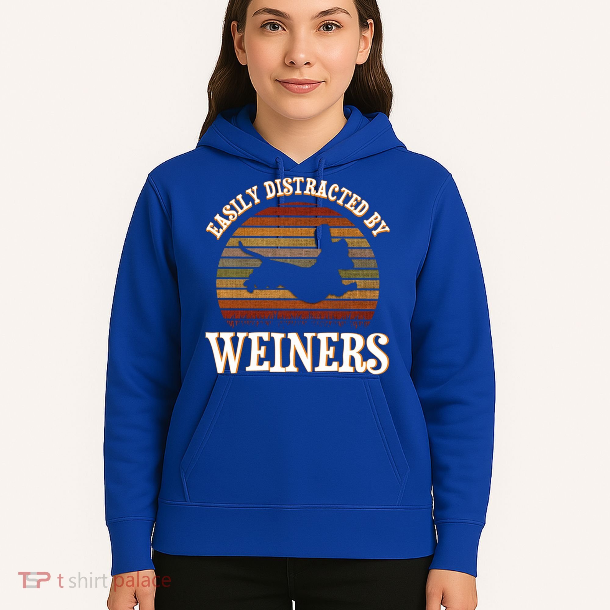Easily Distracted By Weiners Dachshund Lovers Wiener Lovers Cool Gift Hoodie