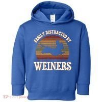 Easily Distracted By Weiners Dachshund Lovers Wiener Lovers Cool Gift Toddler Hoodie thumb 0