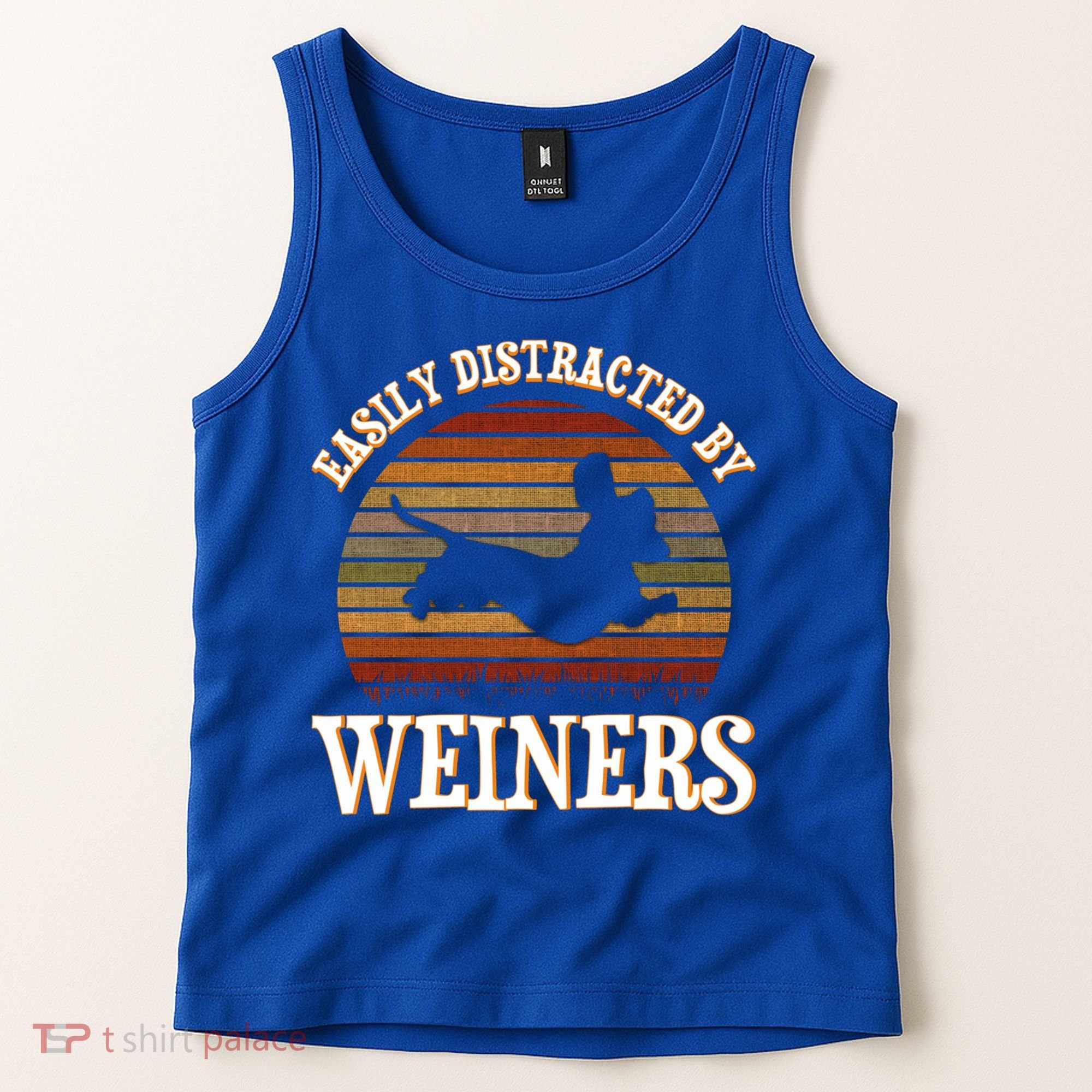 Easily Distracted By Weiners Dachshund Lovers Wiener Lovers Cool Gift Tank Top