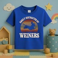 Easily Distracted By Weiners Dachshund Lovers Wiener Lovers Cool Gift Toddler T-Shirt thumb 3