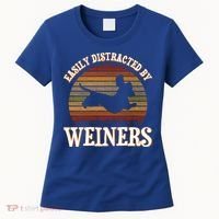 Easily Distracted By Weiners Dachshund Lovers Wiener Lovers Cool Gift Women's T-Shirt thumb 0