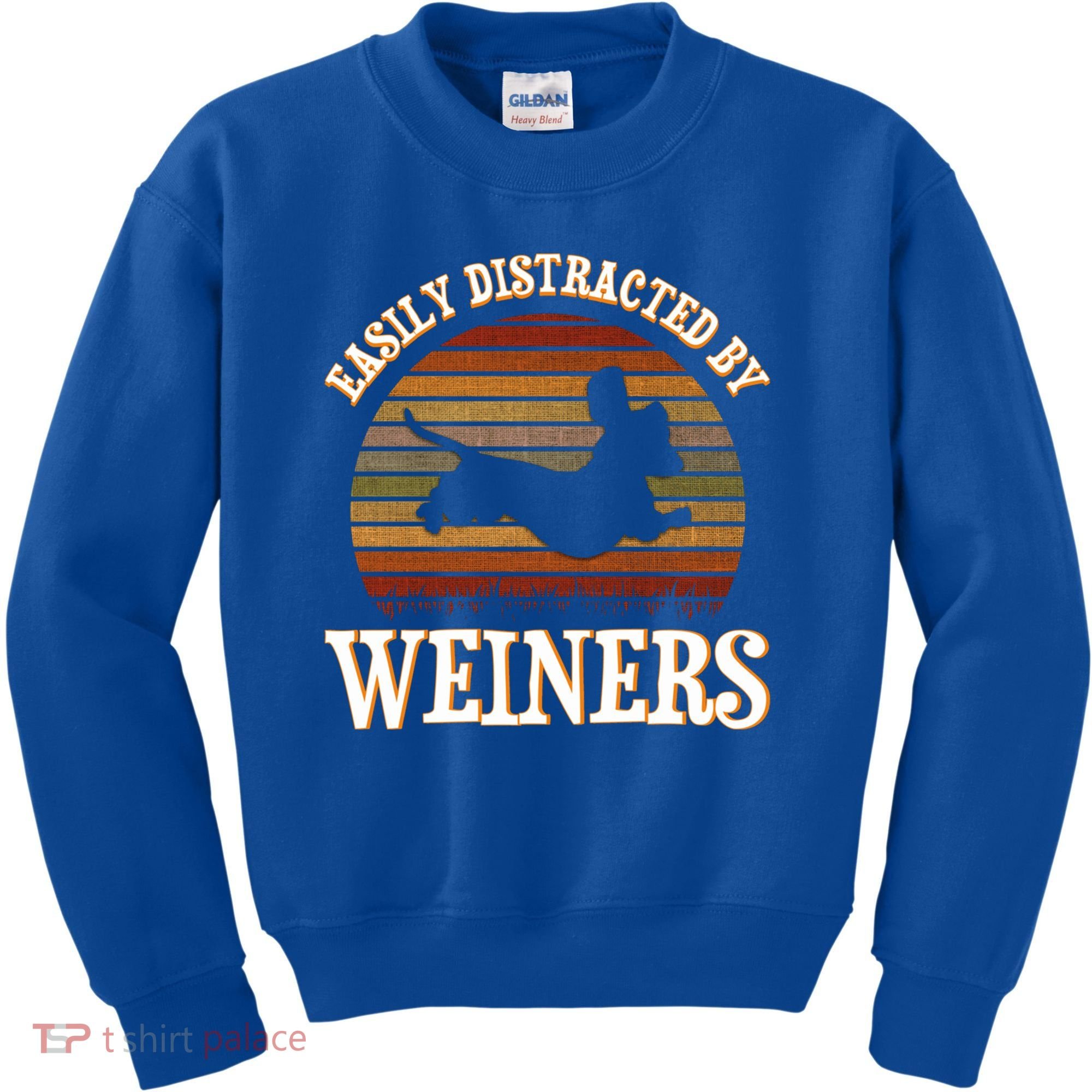 Easily Distracted By Weiners Dachshund Lovers Wiener Lovers Cool Gift Kids Sweatshirt