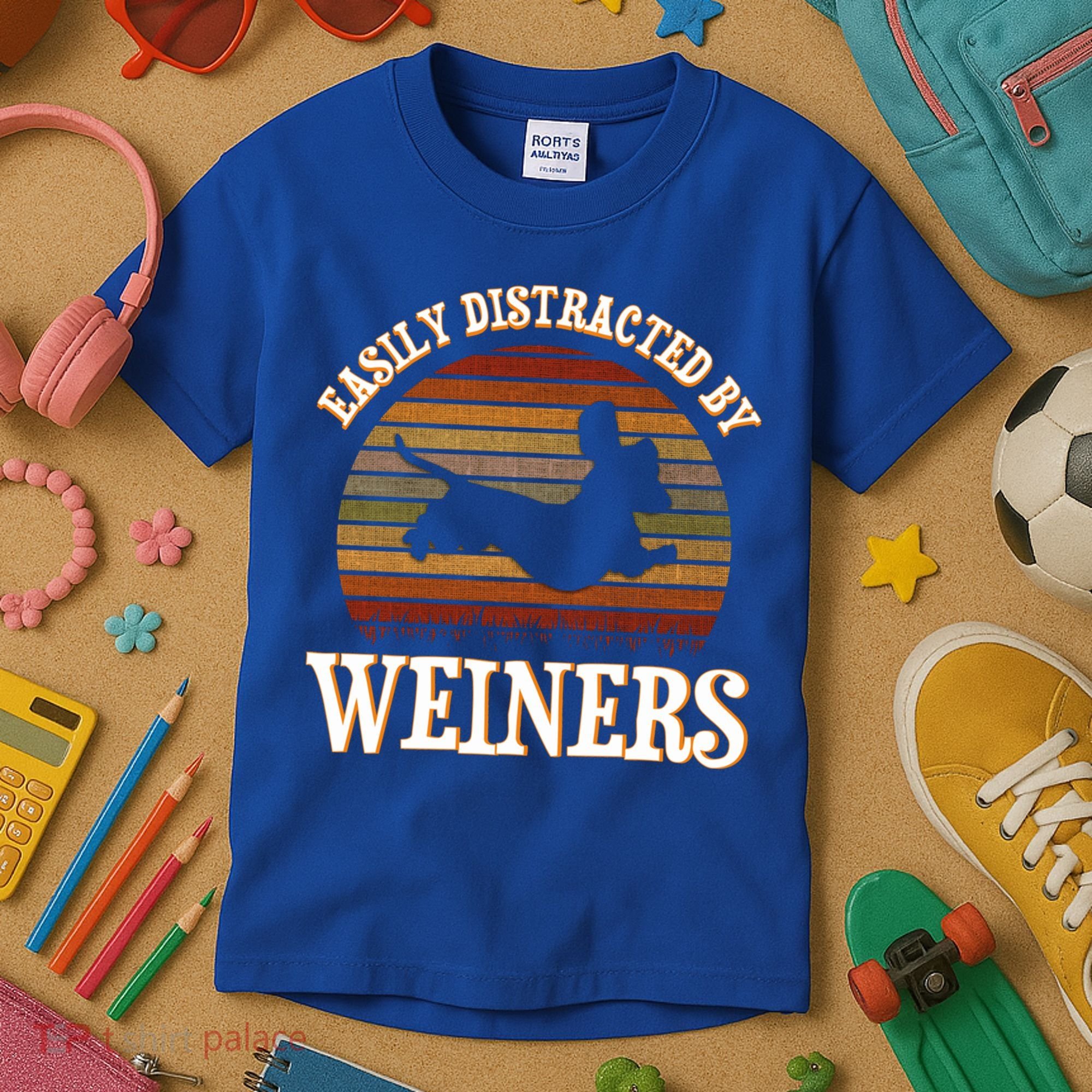 Easily Distracted By Weiners Dachshund Lovers Wiener Lovers Cool Gift Kids T-Shirt