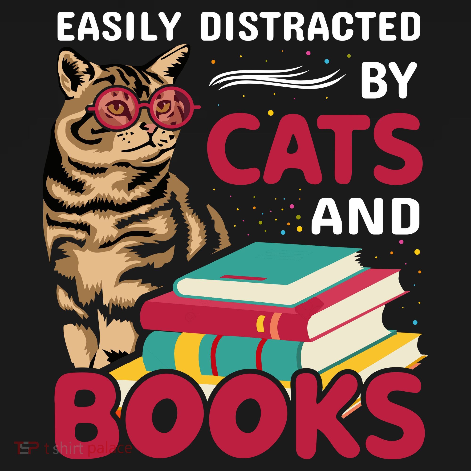 Easily Distracted By Cats And Books Backpack