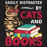 Easily Distracted By Cats And Books Tumbler thumb 3