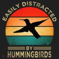 Easily Distracted By Hummingbirds Women's Sweatshirt thumb 2