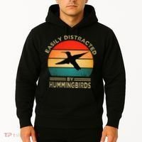 Easily Distracted By Hummingbirds Hoodie thumb 2
