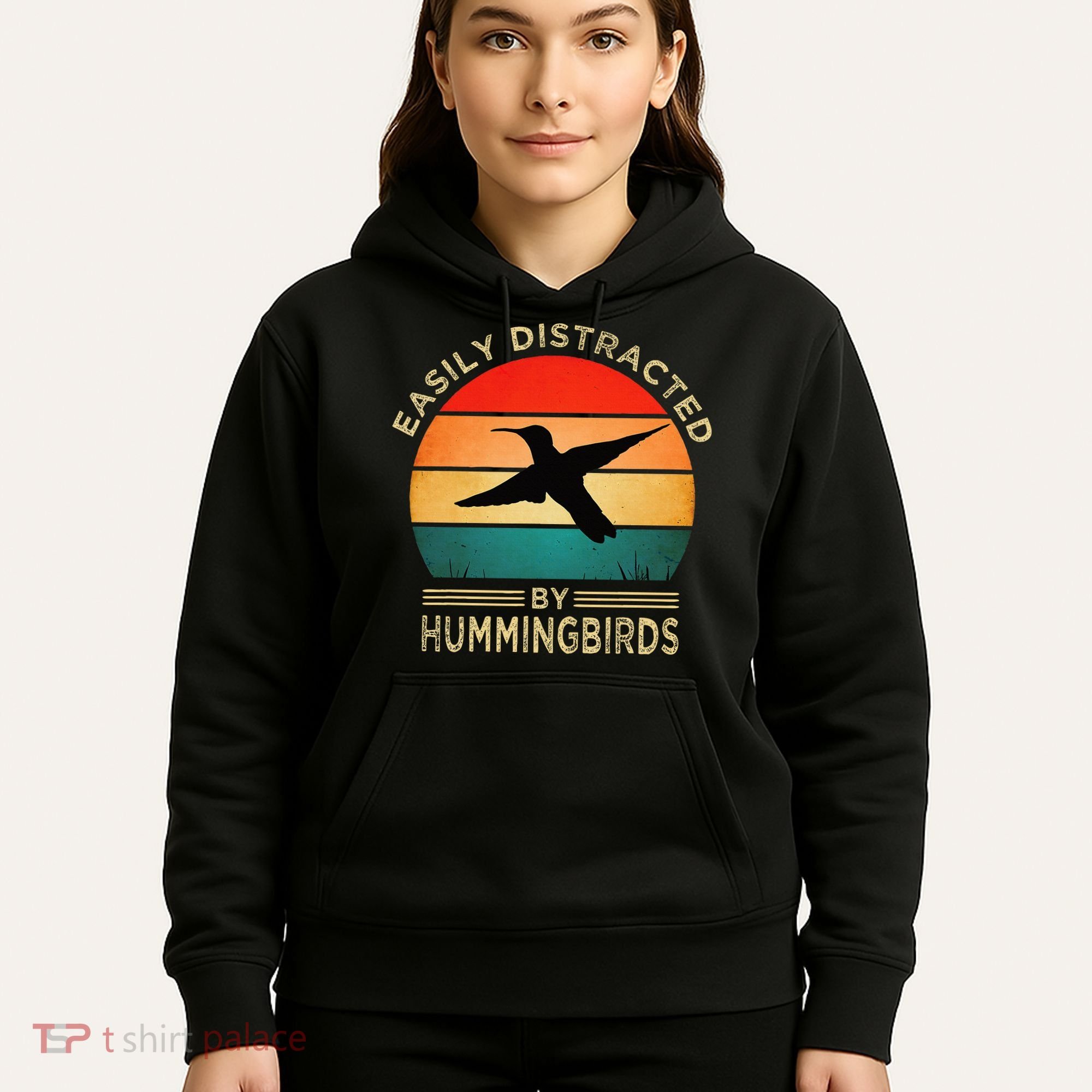 Easily Distracted By Hummingbirds Hoodie