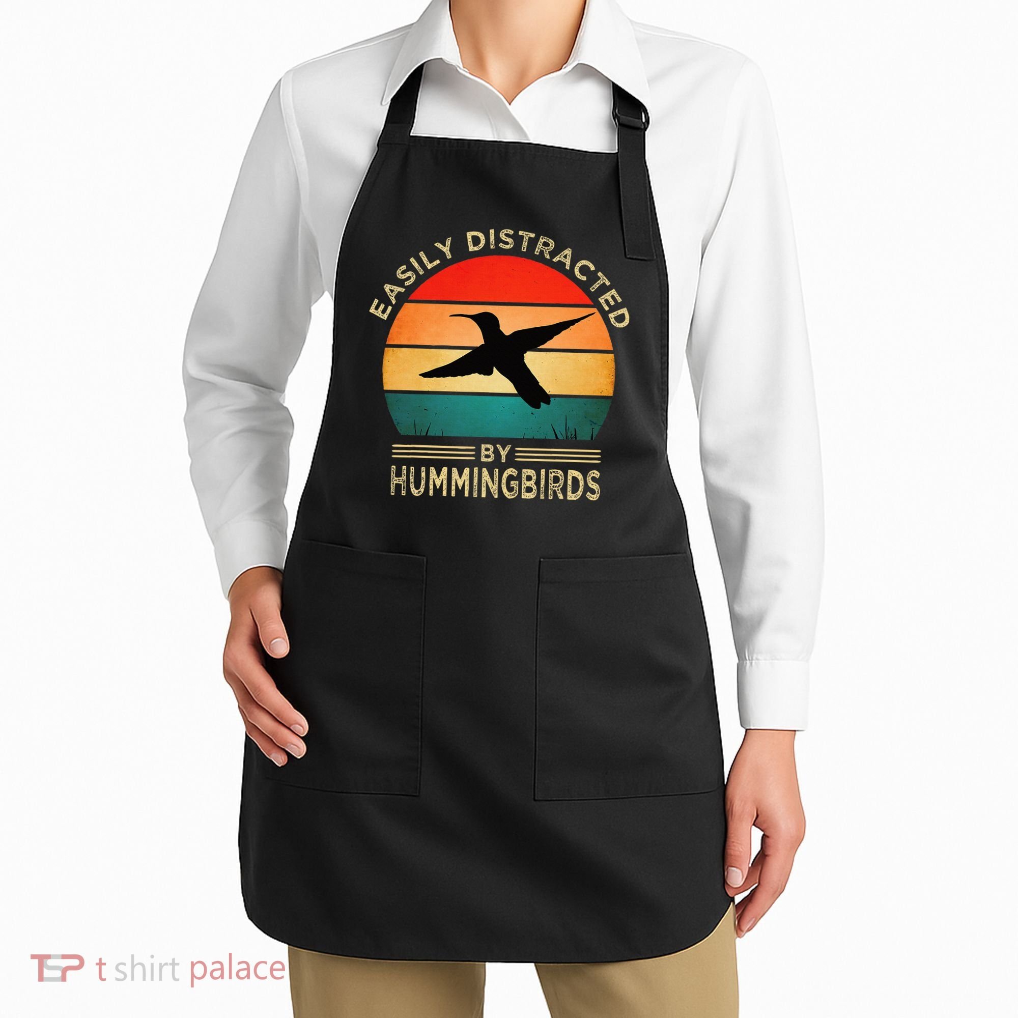 Easily Distracted By Hummingbirds Apron
