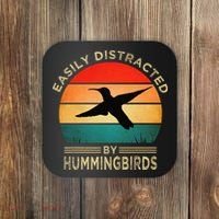 Easily Distracted By Hummingbirds Coaster thumb 0