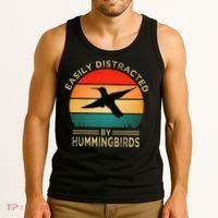 Easily Distracted By Hummingbirds Tank Top thumb 3
