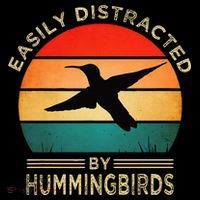 Easily Distracted By Hummingbirds Women's Long Sleeve Shirt thumb 2