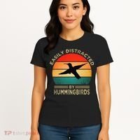 Easily Distracted By Hummingbirds Women's T-Shirt thumb 4