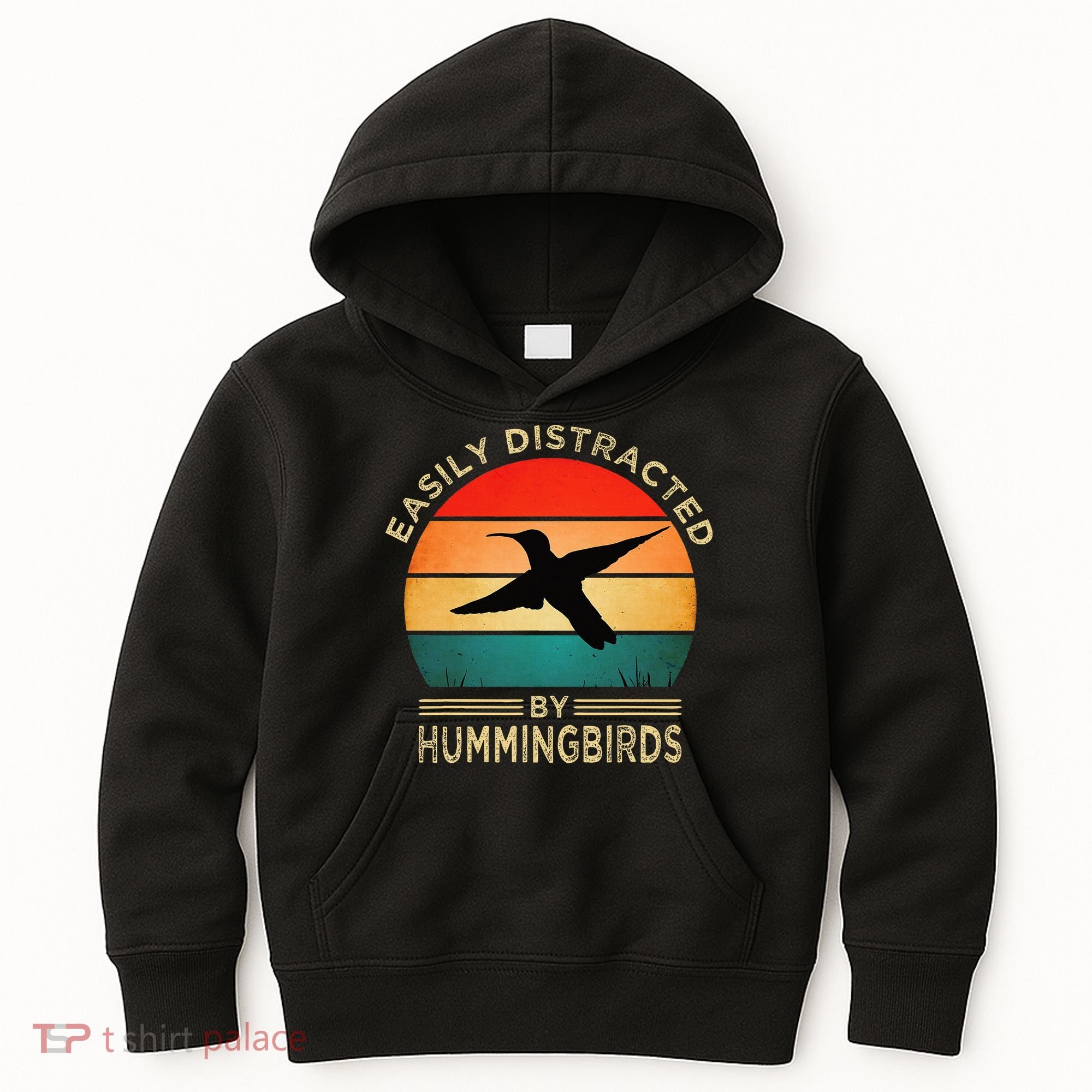 Easily Distracted By Hummingbirds Kids Hoodie
