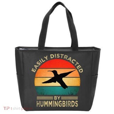 Easily Distracted By Hummingbirds Tote Bag