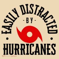 Easily Distracted By Hurricanes Hurricane Season Fun Weather Tote Bag thumb 4