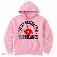 Easily Distracted By Hurricanes Hurricane Season Fun Weather Hoodie thumb 0