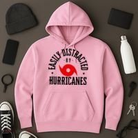 Easily Distracted By Hurricanes Hurricane Season Fun Weather Hoodie thumb 3