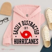 Easily Distracted By Hurricanes Hurricane Season Fun Weather Hoodie thumb 4