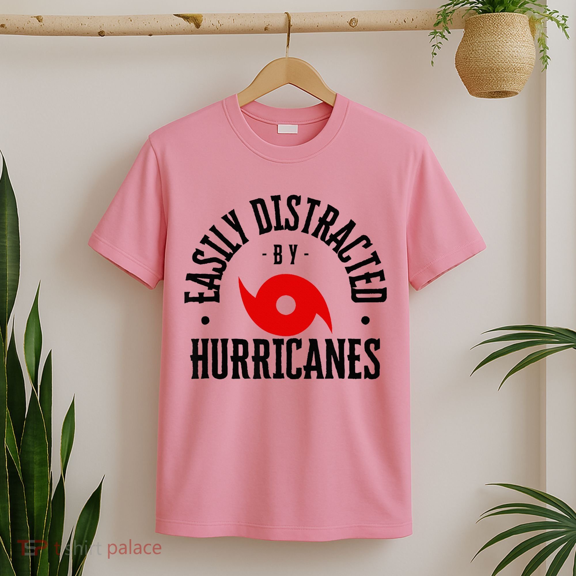 Easily Distracted By Hurricanes Hurricane Season Fun Weather T-Shirt