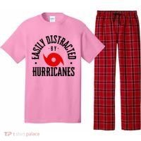 Easily Distracted By Hurricanes Hurricane Season Fun Weather Pajama Set thumb 0