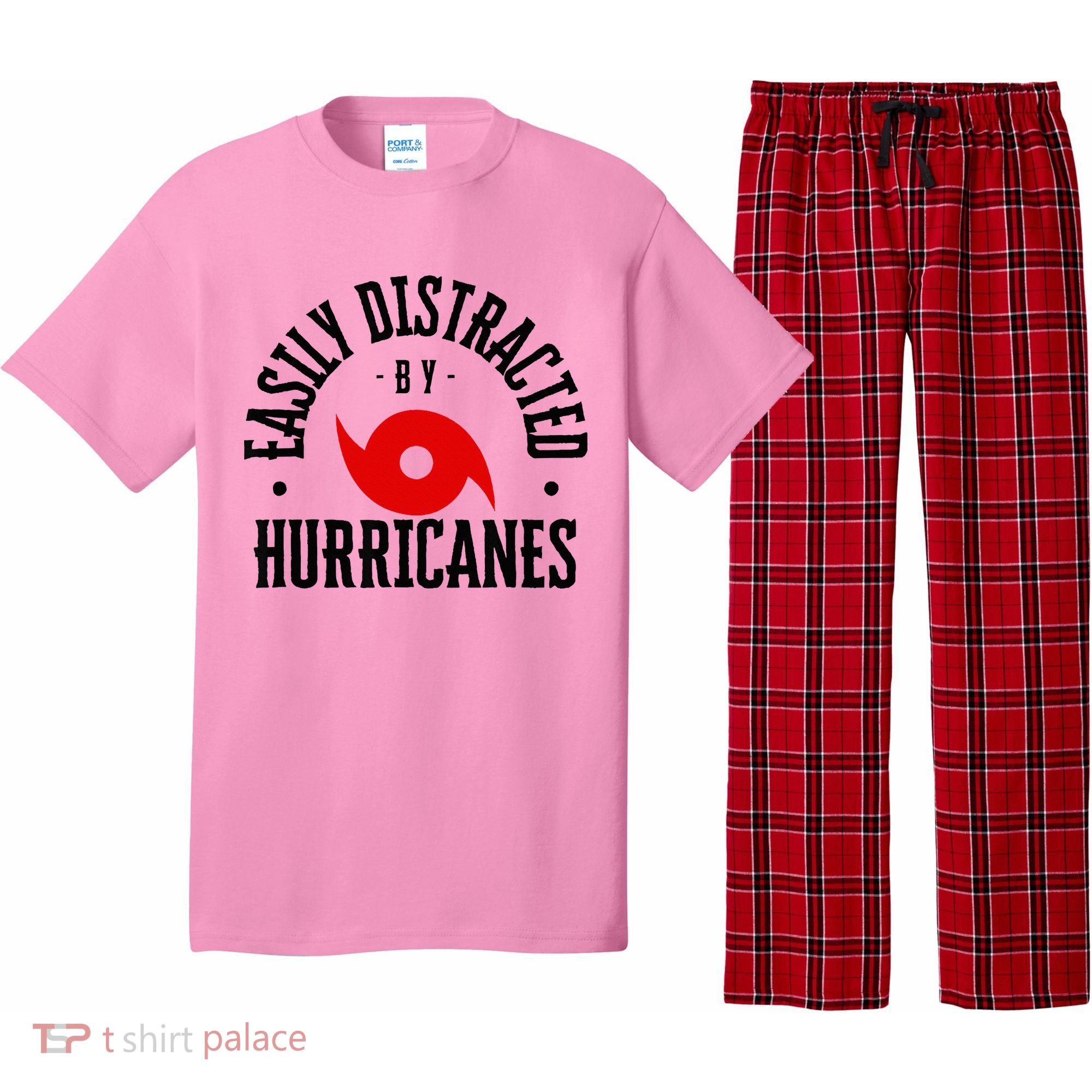 Easily Distracted By Hurricanes Hurricane Season Fun Weather Pajama Set