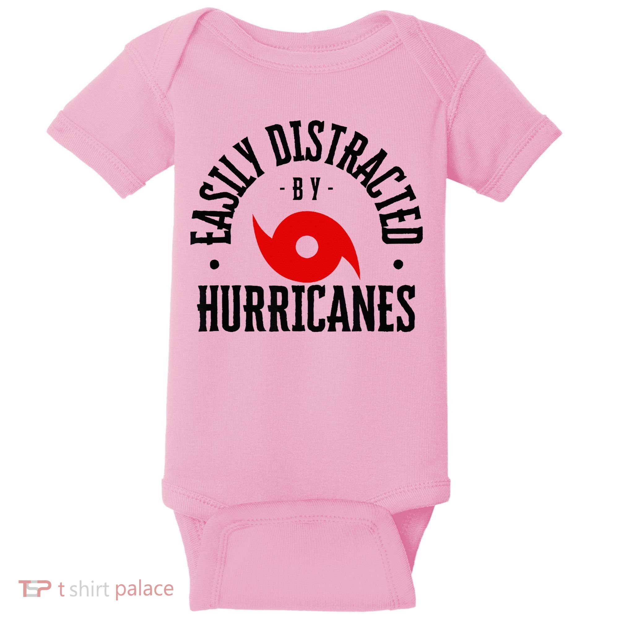 Easily Distracted By Hurricanes Hurricane Season Fun Weather Baby Bodysuit