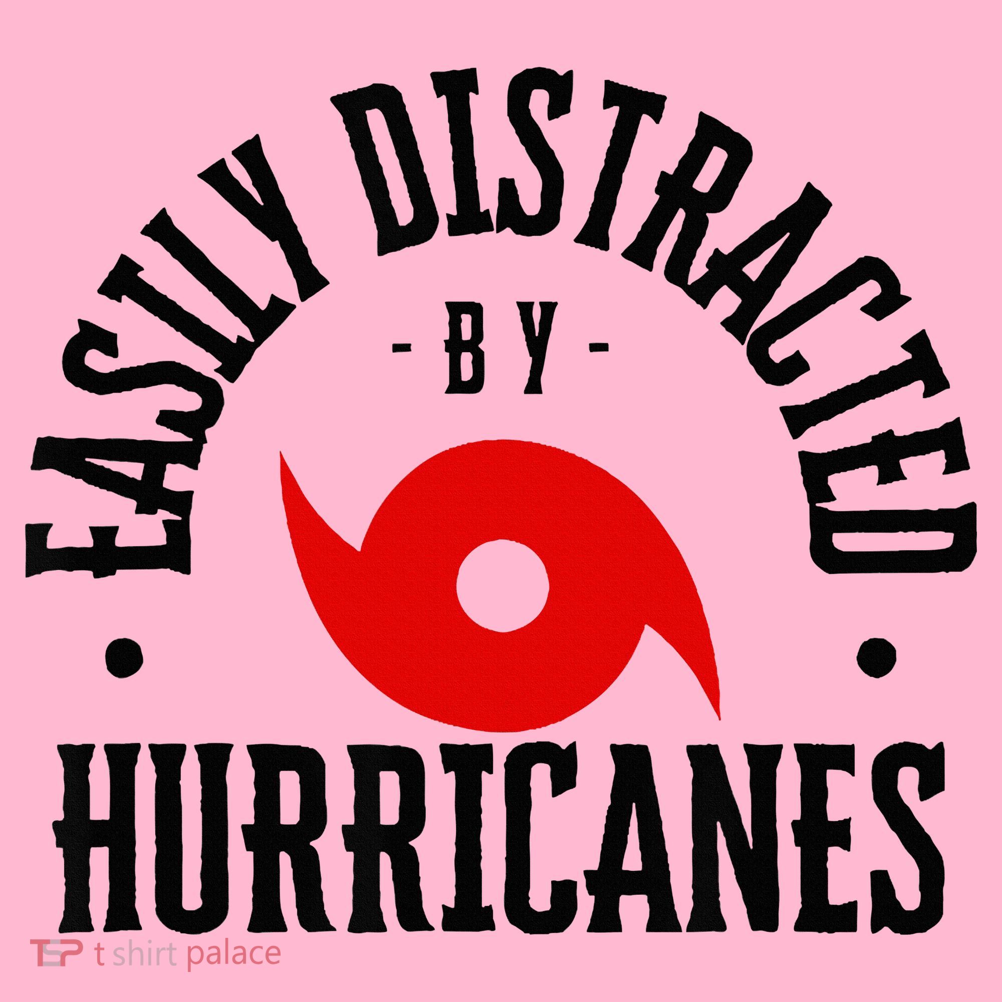 Easily Distracted By Hurricanes Hurricane Season Fun Weather Toddler T-Shirt