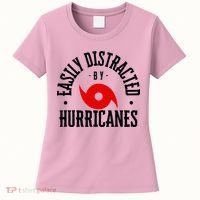 Easily Distracted By Hurricanes Hurricane Season Fun Weather Women's T-Shirt thumb 0