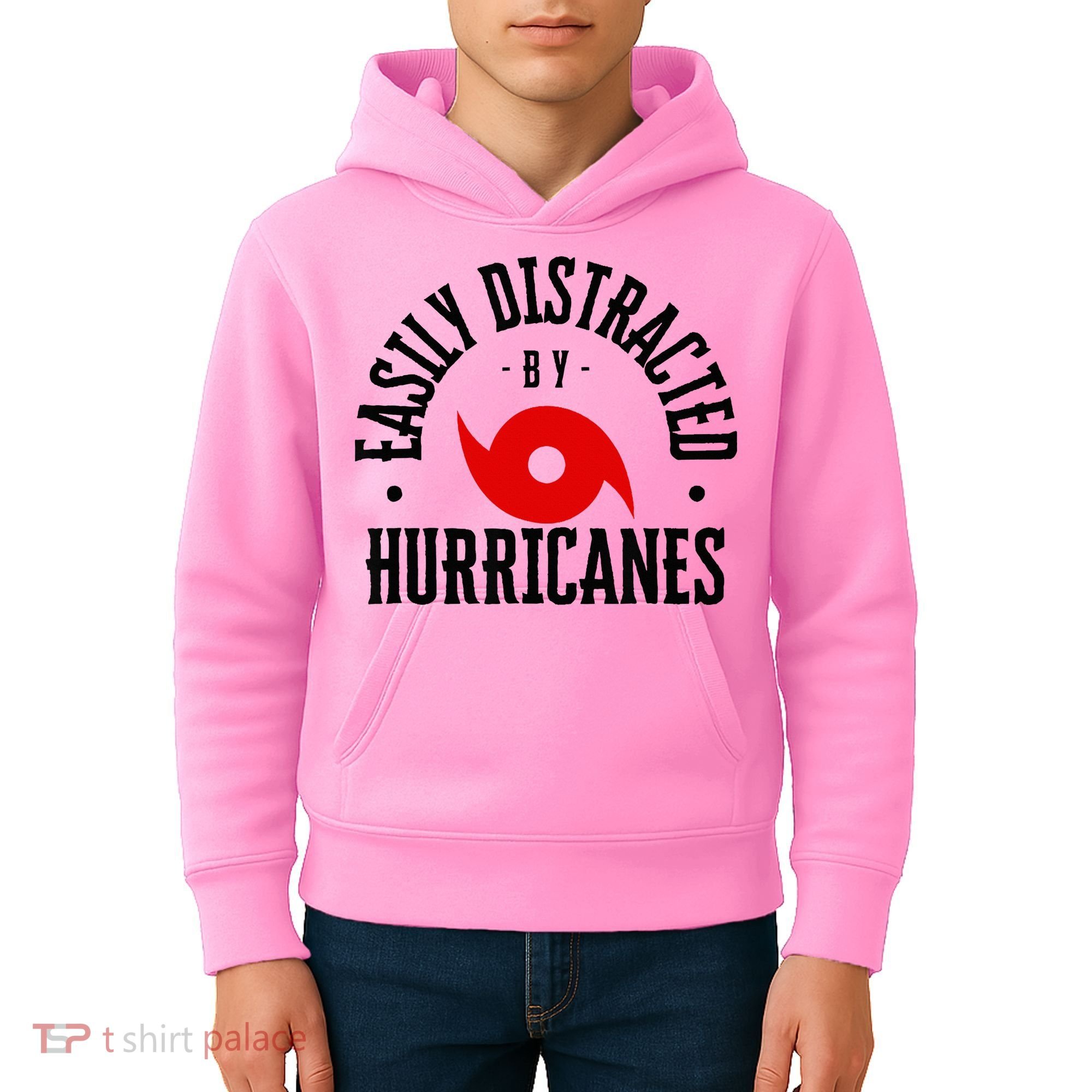 Easily Distracted By Hurricanes Hurricane Season Fun Weather Kids Hoodie