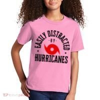 Easily Distracted By Hurricanes Hurricane Season Fun Weather Kids T-Shirt thumb 2