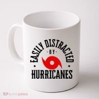 Easily Distracted By Hurricanes Hurricane Season Fun Weather Coffee Mug thumb 0