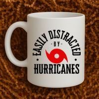 Easily Distracted By Hurricanes Hurricane Season Fun Weather Coffee Mug thumb 2