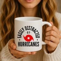 Easily Distracted By Hurricanes Hurricane Season Fun Weather Coffee Mug thumb 3