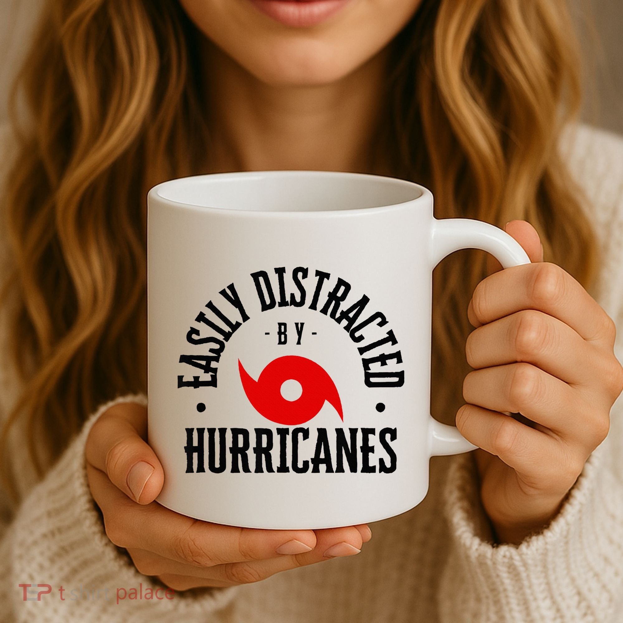 Easily Distracted By Hurricanes Hurricane Season Fun Weather Coffee Mug