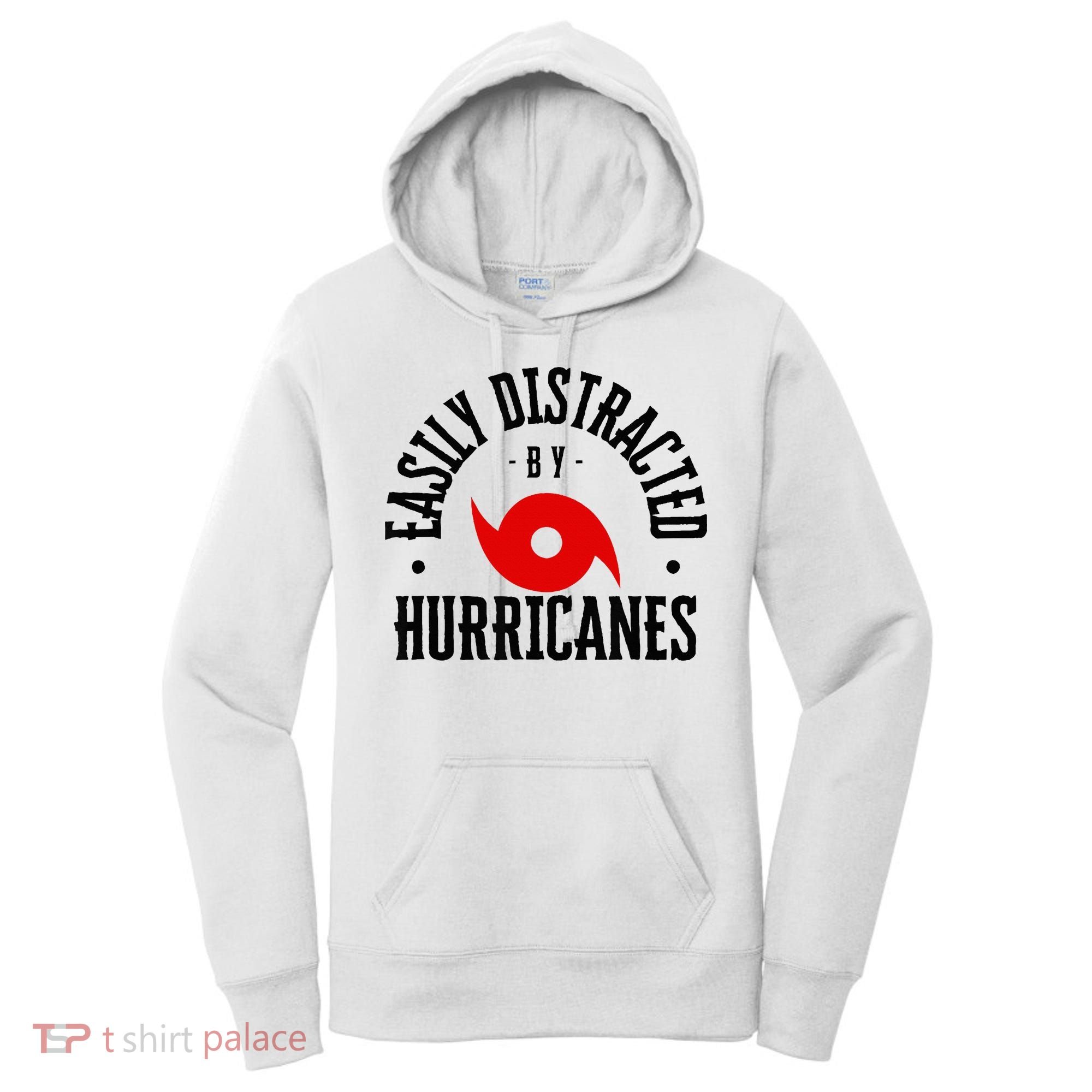 Easily Distracted By Hurricanes Hurricane Season Fun Weather Women's Hoodie