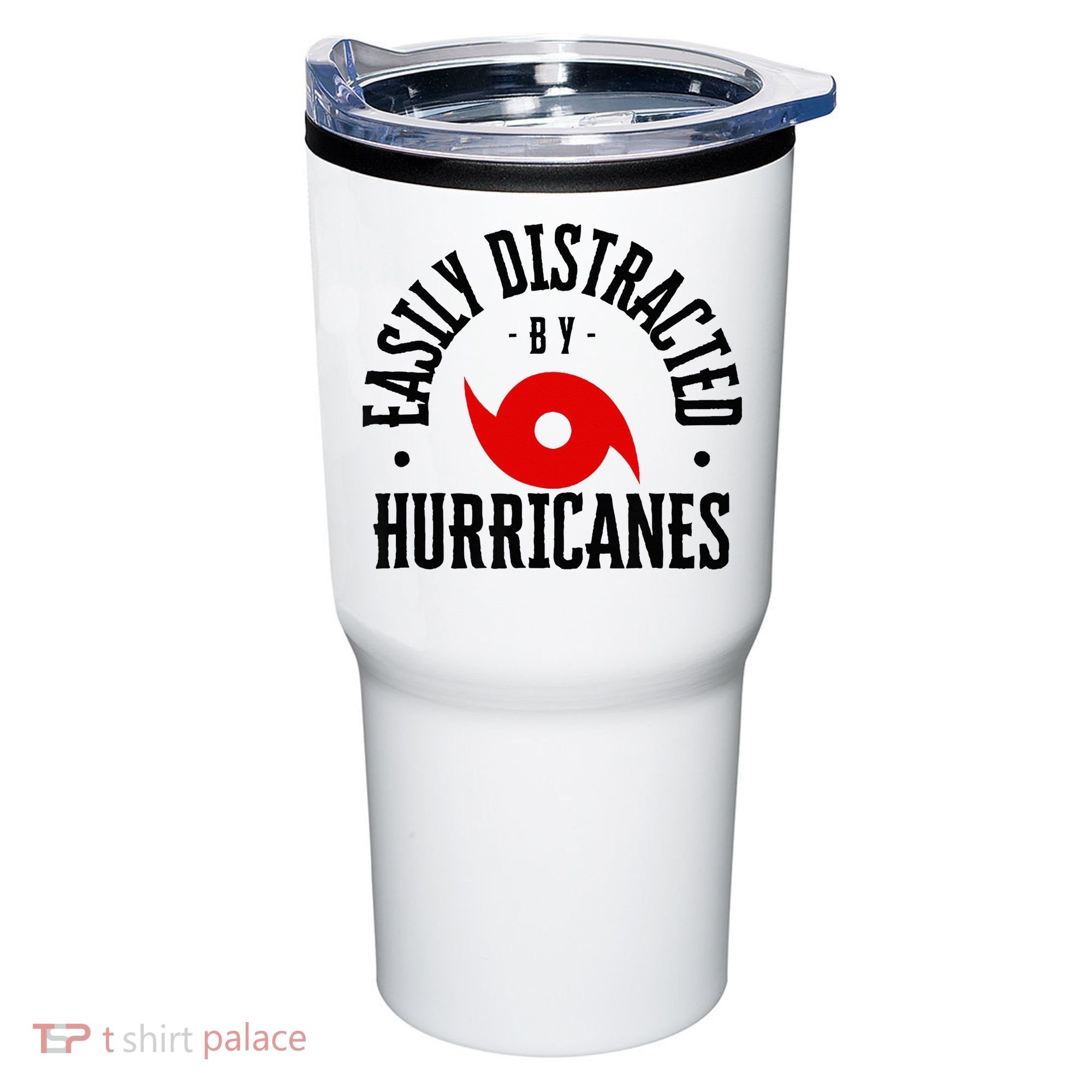 Easily Distracted By Hurricanes Hurricane Season Fun Weather Tumbler