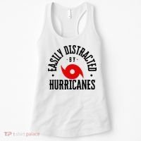 Easily Distracted By Hurricanes Hurricane Season Fun Weather Women's Tank Top thumb 0