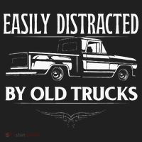 Easily Distracted By Old Pick Up Trucks Classic Pickup Women's Sweatshirt thumb 2