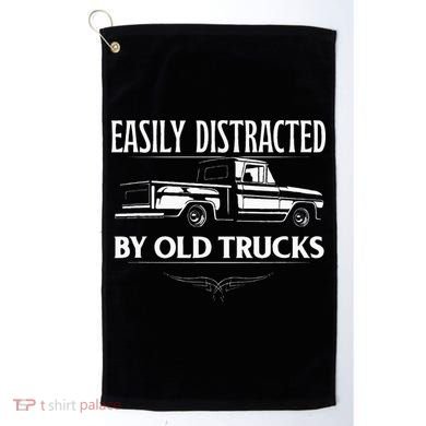 Easily Distracted By Old Pick Up Trucks Classic Pickup Golf Towel