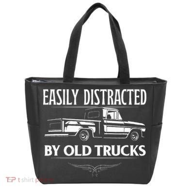 Easily Distracted By Old Pick Up Trucks Classic Pickup Tote Bag