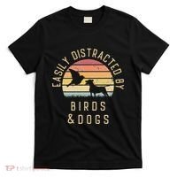 Easily Distracted By Birds And Dogs I Like Heart Bird Dog T-Shirt thumb 0