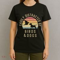 Easily Distracted By Birds And Dogs I Like Heart Bird Dog T-Shirt thumb 4