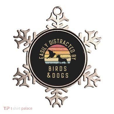 Easily Distracted By Birds And Dogs I Like Heart Bird Dog Ornament