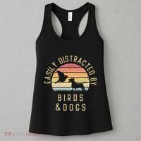 Easily Distracted By Birds And Dogs I Like Heart Bird Dog Women's Tank Top thumb 3