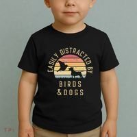 Easily Distracted By Birds And Dogs I Like Heart Bird Dog Toddler T-Shirt thumb 2